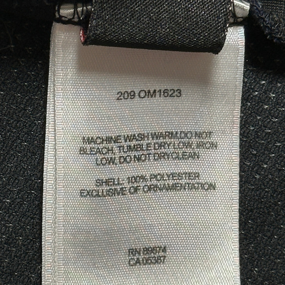 Mountain Hardwear Vest Adult MEDIUM Blue Black Fleece Embroidered ZIp Up Outdoor - Picture 8 of 10